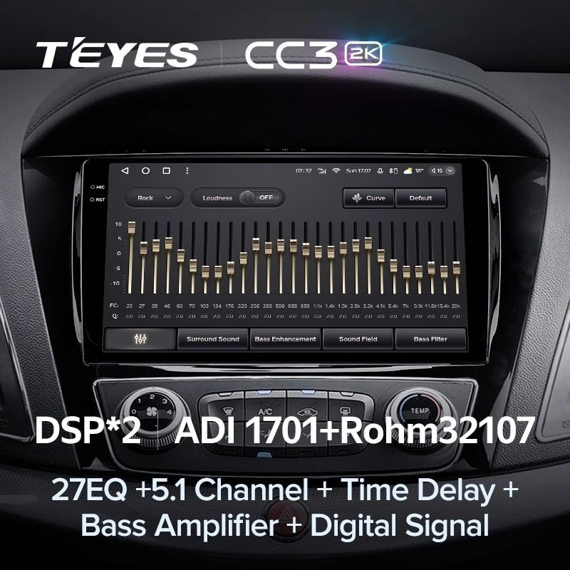Штатная магнитола Teyes CC3 2K 4/32 JAC Refine S5 (2013-2019)