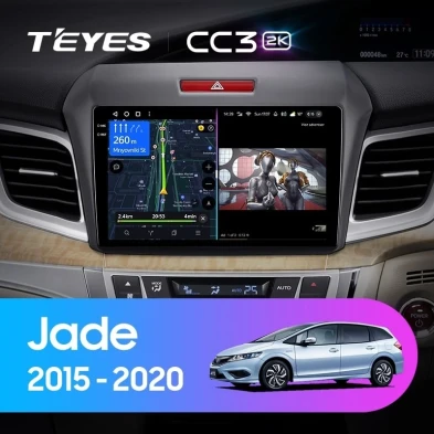 Штатная магнитола Teyes CC3 2K 360 6/128 Honda Jade (2015-2020) Правый руль