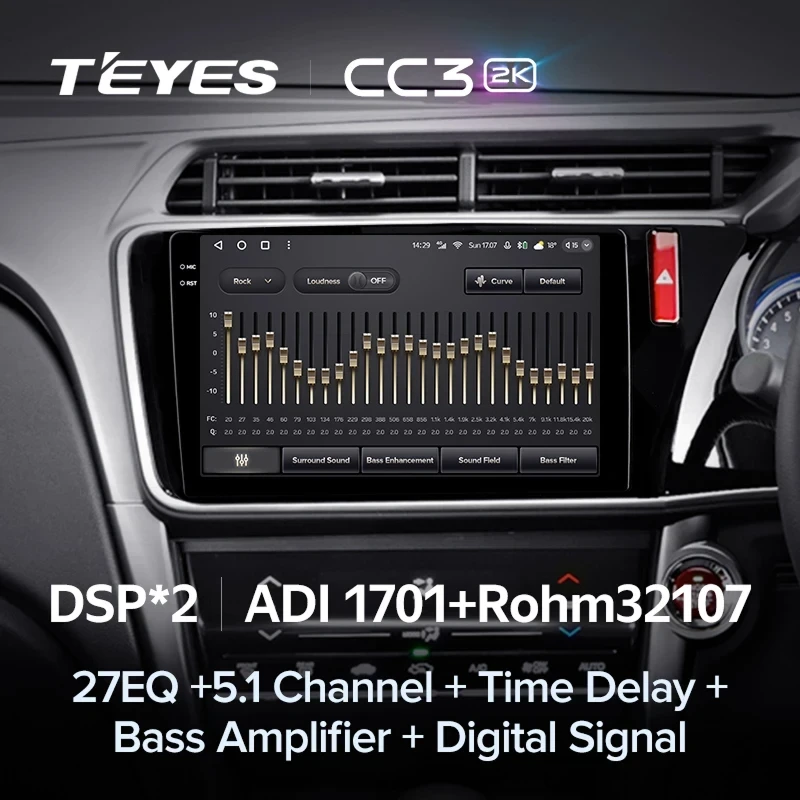 Штатная магнитола Teyes CC3 2K 360 6/128 Honda Grace (2014-2017) Тип-A Правый руль