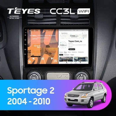 Штатная магнитола Teyes CC3L WiFi 2/32 Kia Sportage 2 (2004-2010) F2