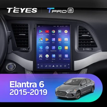 Штатная магнитола Tesla style Teyes TPRO 2 3/32 Hyundai Elantra 6 (2015-2019) Тип-A