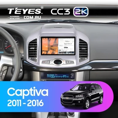Штатная магнитола Teyes CC3 2K 4/64 Chevrolet Captiva 1 C140 (2011-2016) F2