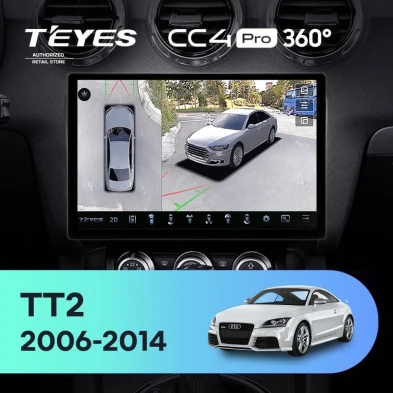 Штатная магнитола Teyes CC4 Pro 360 8/128 Audi TT 2 (2006-2014) (11")