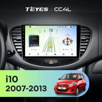 Штатная магнитола Teyes CC4L 6/64 Hyundai i10 (2007-2013)