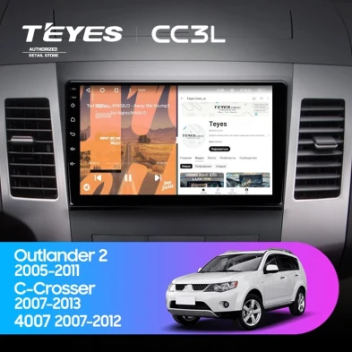 Штатная магнитола Teyes CC3L 4/64 Citroen C-Crosser 1 (2007-2013) Тип-A
