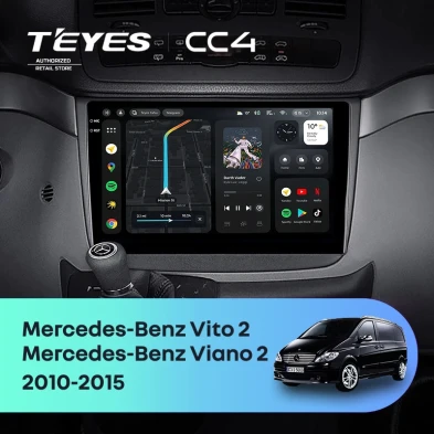 Штатная магнитола Teyes CC4 Pro 360 12/256 Mercedes-Benz Vito W639 (2010-2015) (11")