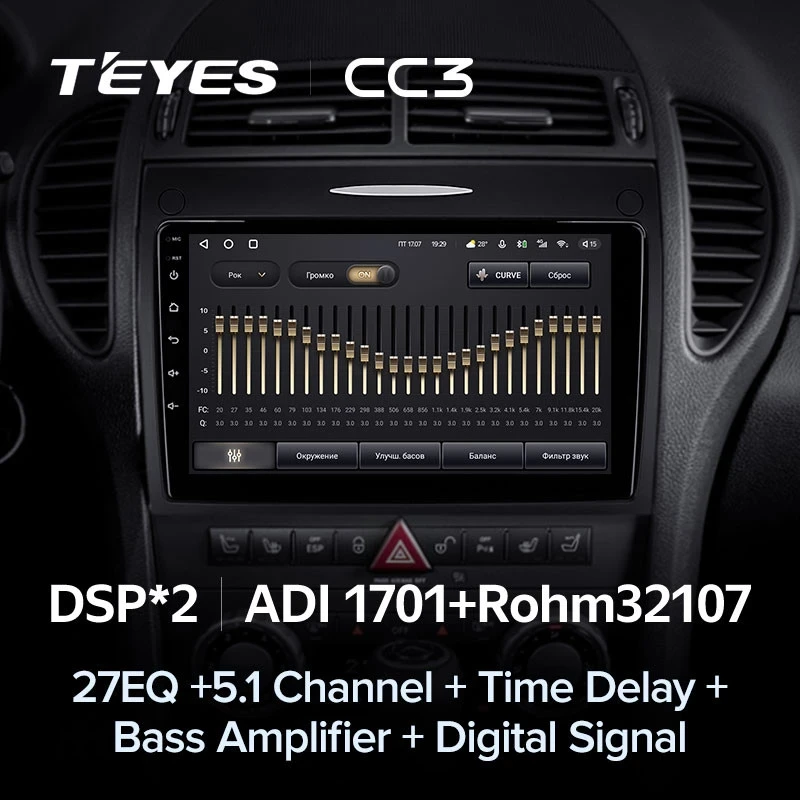 Штатная магнитола Teyes CC3 4/32 Mercedes-Benz SLK-Class R171 (2004-2011)