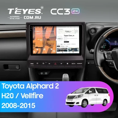Штатная магнитола Teyes CC3 2K 4/64 Toyota Alphard 2 H20 (2008-2015) F3