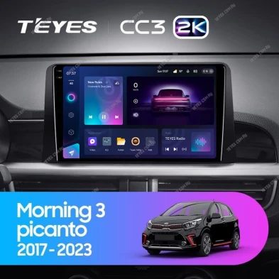 Штатная магнитола Teyes CC3 2K 6/128 Kia Morning 3 (2017-2023) Тип-A