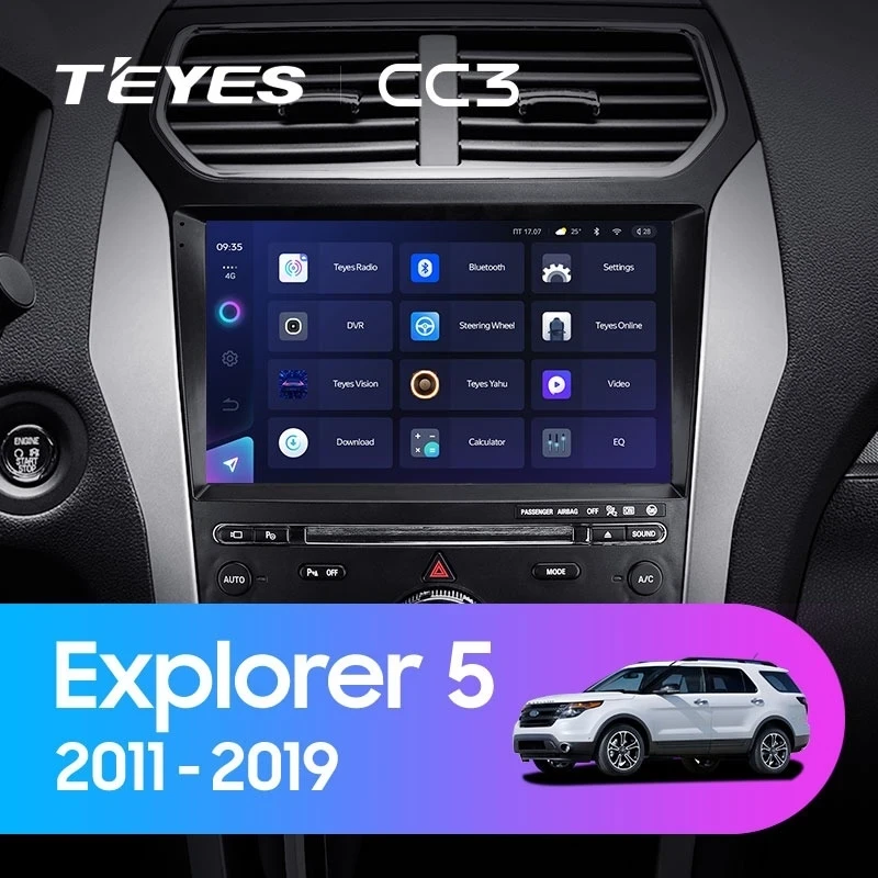 Штатная магнитола Teyes CC3 4/32 Ford Explorer 5 (2011-2019) Тип-A