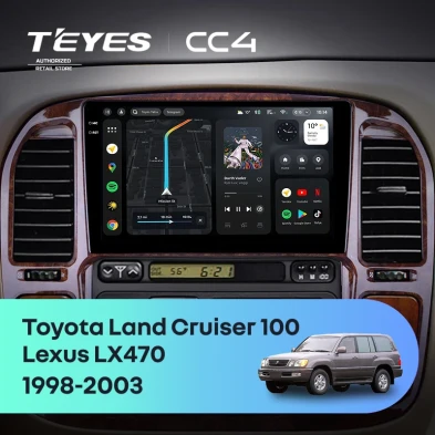 Штатная магнитола Teyes CC4 6/64 Toyota Land Cruiser 100 (1998-2003) F3