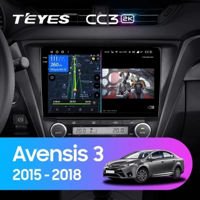 Штатная магнитола Teyes CC3 2K 4/64 Toyota Avensis 3 (2015-2018) F2
