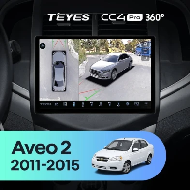 Штатная магнитола Teyes CC4 Pro 360 12/256 Chevrolet Aveo 2 (2011-2015) (11")
