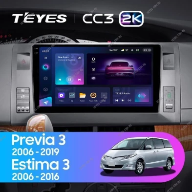 Штатная магнитола Teyes CC3 2K 4/64 Toyota Previa, Estima AHR20 XR50 (2006-2019)