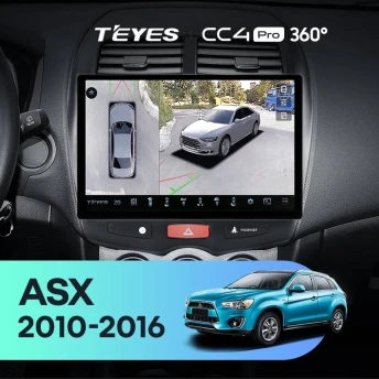 Штатная магнитола Teyes CC4 Pro 360 8/128 Mitsubishi ASX 1 (2010-2016) Тип-A (11")