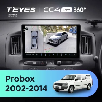 Штатная магнитола Teyes CC4 Pro 360 8/128 Toyota Succeed (2002-2014) Правый руль