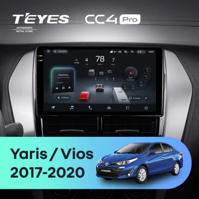 Штатная магнитола Teyes CC4 Pro 8/128 Toyota Yaris (2017-2020) F1