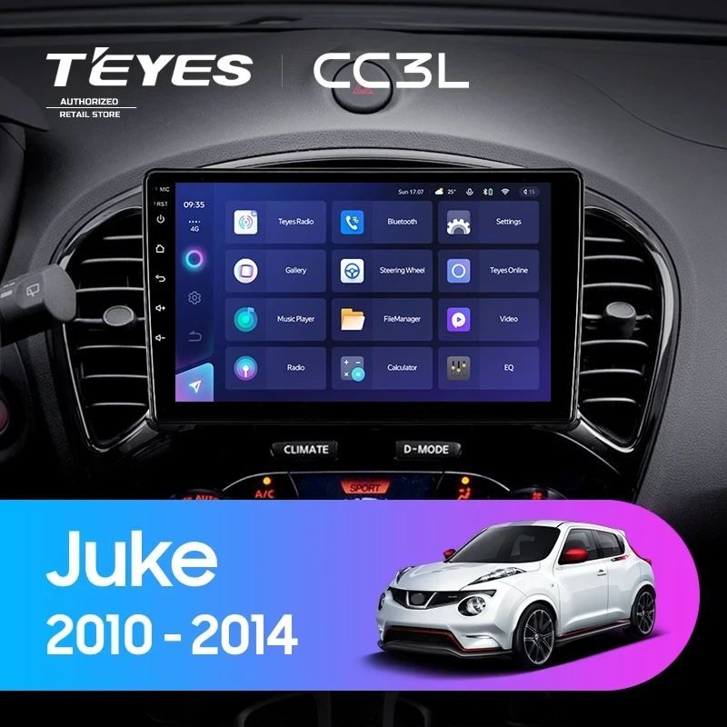 Штатная магнитола Teyes CC3L 4/32 Nissan Juke (2010-2014)