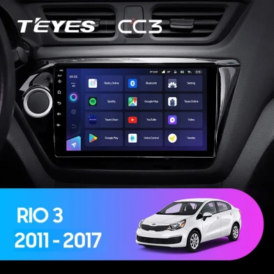 Штатная магнитола Teyes CC3 4/64 Kia Rio 3 (2011-2017)