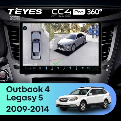 Штатная магнитола Teyes CC4 Pro 360 8/128 Subaru Outback 4 (2009-2014) (13")