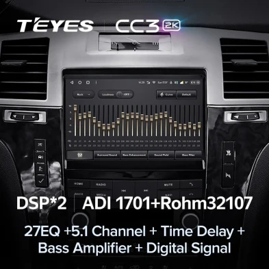Штатная магнитола Teyes CC3 2K 4/64 Cadillac Escalade 3 (GMT900) (2006-2014)
