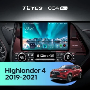 Штатная магнитола Teyes CC4 Pro 12/256 Toyota Highlander 4 XU70 (2019-2021)