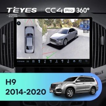 Штатная магнитола Teyes CC4 Pro 360 8/128 Haval H9 (2014-2020) (11")