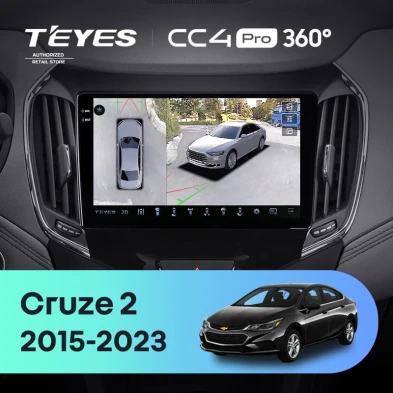 Штатная магнитола Teyes CC4 Pro 360 8/128 Chevrolet Cruze 2 (2015-2023)