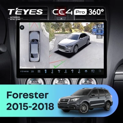 Штатная магнитола Teyes CC4 Pro 360 12/256 Subaru Forester SJ (2015-2018) (13")