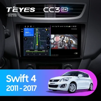 Штатная магнитола Teyes CC3 2K 4/64 Suzuki Swift 4 (2011-2017)