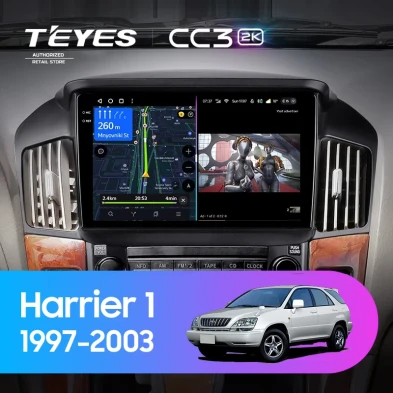 Штатная магнитола Teyes CC3 2K 360 6/128 Toyota Harrier 1 (XU10) (1997-2003) F1