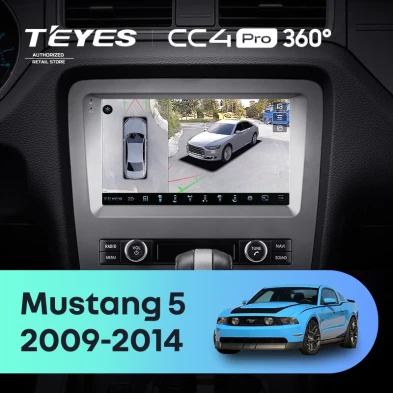 Штатная магнитола Teyes CC4 Pro 360 8/128 Ford Mustang 5 S-197 (2009-2014) F2
