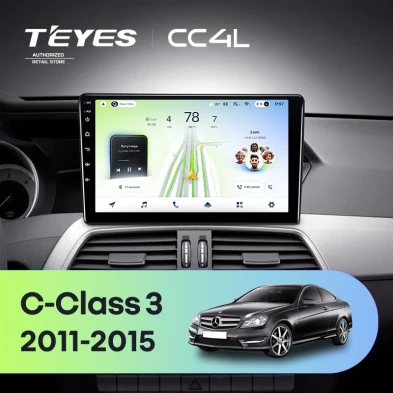 Штатная магнитола Teyes CC4L 6/64 Mercedes-Benz C-Class W204 C204 S204 (2011-2015)