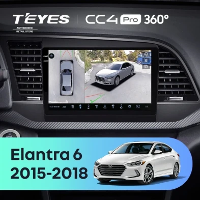Штатная магнитола Teyes CC4 Pro 360 12/256 Hyundai Elantra 6 (2015-2018) Тип-B